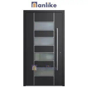 Anlike Latest American Exterior Villa Aluminum Main Anti Theft Turkish Simple Entrance Armored Doors For Home