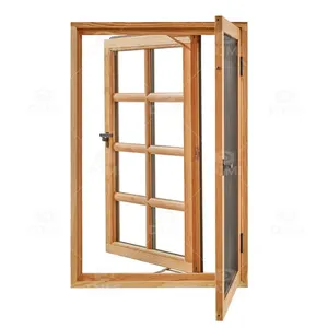China Manufacturer Wood Clad Windows Wood Cladding Windows Double Glazed French Passive Window