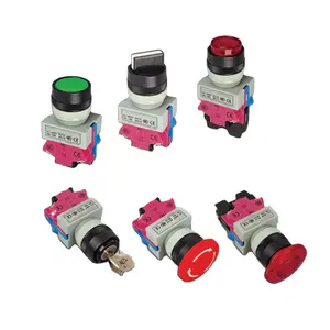 19mm ring led mechanical momentary push button switch 120 volt push button switch 3 position push button switch