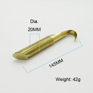 แท่งกรองชาสแตนเลสสีทองพร้อมตะขอสำหรับสมุนไพรและเครื่องเทศ - Product Image 3