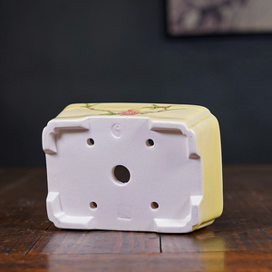 Vaso di Bonsai rettangolare fatto <span class=keywords><strong>a</strong></span> mano in ceramica eco-friendly con processo adesivo per cottura ad alta temperatura - Product Image 6