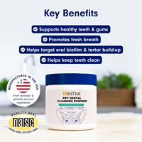 Poudre nettoyante pour soins dentaires canins OEM ODM : Nettoyage facile des dents, élimine les odeurs et rafraîchit l'haleine – Poudre nettoyante sèche pour soins bucco-dentaires des animaux de compagnie