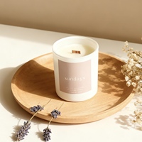 Décoration d'intérieur, coffret cadeau pour la Saint-Valentin, Diwali, coffret cadeau de bougies parfumées, coffret cadeau personnalisé OEM, étiquette privée, aromathérapie, pot en verre de luxe