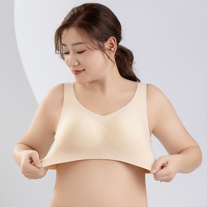 <span class=keywords><strong>Ensemble</strong></span> de soutien-gorge sans couture de grande taille pour femmes Pousser les gros seins Lifting Anti-affaissement Minimizer pour les soutiens-gorge de levage anti-affaissement d'été pour - Product Image 4