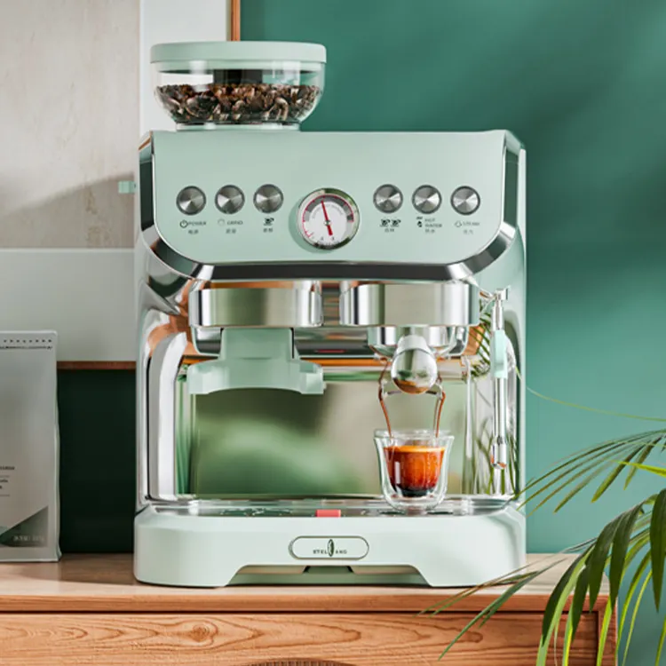פושאן מכשירי חשמל לבית קפה מכונת expresso קפה 3 ב 1 מכונת קפה מכונה יצרנית עם חלב dispenser