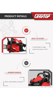 Offre Spéciale Tronçonneuse à Essence Industrielle 58cc 5800 à 2 Temps, Personnalisable Numérique, Outil de Jardinage OEM pour la Coupe du Bois - Product Image 3