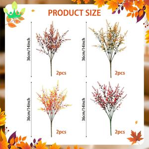 कृत्रिम लैवेंडर शरद ऋतु फूल यथार्थवादी पौधे घर के बगीचे डाइनिंग टेबल विंडो बॉक्स शादी पार्टी के लिए - Product Image 4