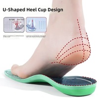 Semelles orthopédiques avec soutien de la voûte plantaire, coussinets de massage, inserts de chaussures absorbant les chocs pour pieds plats, fasciite plantaire, confort des pieds