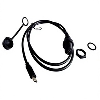 Kabel Ekstensi Tipe-C Male-to-male Tahan Air Berbahan Tembaga Kelas Mobil Baru, Panjang 1 Meter, untuk Data dan Pengisian Daya