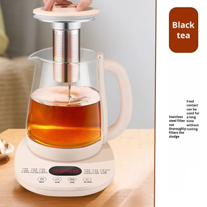 Hervidor eléctrico aislado inteligente beige de 1,8 l, <span class=keywords><strong>reserva</strong></span> de 24 horas para agua hirviendo, olla interior de acero inoxidable 304 - Product Image 4