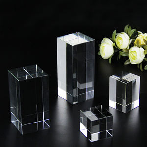 Vente en gros de cubes en verre cristal K9 vierges faits à la main de la marque Yexi pour la gravure laser 3D avec un design tendance - Product Image 5