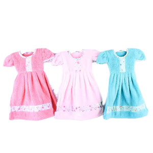 ผ้าเช็ดจานลายดอกไม้แบบใช้แล้วทิ้ง ผลิตจากผ้าคอรัลฟลีซเนื้อนุ่ม ซึมซับน้ำได้ดี แห้งเร็ว เป็นมิตรต่อสิ่งแวดล้อม สำหรับผู้ใหญ่ - Product Image 4