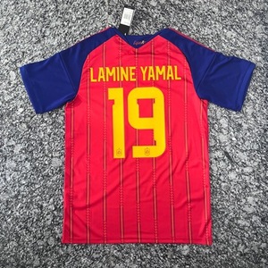 Camiseta de Fútbol de España Edición Fan 19 Yamal, Transpirable, Cuello Camisero, Forro Modal para Hombre - Product Image 3