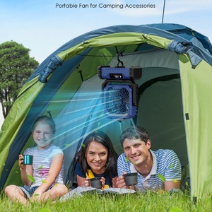 20000mah Portable Camping Fan Five Speed Type-C Charging Rechargeable Battery LED <b>Light</b> Spray Outdoor Plastic English Table - Product Image 4