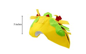 MADESHINE Jaune Frites Jumbo Mexique Taco Chapeau Drôle Nourriture Costume Articles De Fête pour Cinco De Mayo Fiesta En Plein Air - Product Image 3