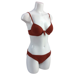 Liso aros nudo tela de franela traje de las mujeres jóvenes Suedine <span class=keywords><strong>Bikini</strong></span> - Product Image 2