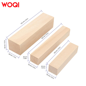 Blok Kayu Basswood Mentah untuk Ukiran, Kayu Lapis Alami untuk Kerajinan DIY, Dekorasi Rumah, Patung, Kotak, Penjualan Langsung Pabrik WOQI - Product Image 2