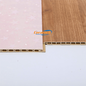 Largement utilisé assemblage rapide décoration intérieure clins WPC bambou fibre de <span class=keywords><strong>bois</strong></span> PVC mur plafond matériel avec plat/V-couture conception - Product Image 5