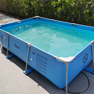 <span class=keywords><strong>Piscina</strong></span> Familiar Desmontable <span class=keywords><strong>Rectangular</strong></span> con Marco de PVC de Fácil Montaje 300x200x75cm Duradera para Nado de Adultos - Product Image 2