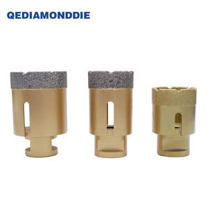 ดอกสว่านเพชรแบบบัดกรีสูญญากาศ10มม. ดอกสว่านเจาะแกนเพชรแบบแห้งสำหรับเซรามิก - Product Image 2