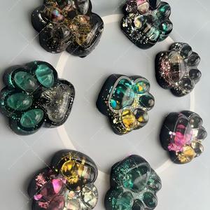 Halloween Dark Starry Sky <b>Cat</b> Paw <b>Squishy</b> TPR Sludge Texture Sensory Fidget Toy Prank Stress Relief Squeeze Toy for Girls Boys - Product Image 3