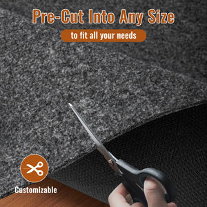 Alfombra Extra Gruesa Sin Adhesivo, Alfombra Moderna de Poliéster, Tela No Tejida, Antideslizante, Cojín de Agarre, Base para Alfombra para Pisos Duros - Product Image 5