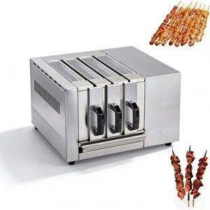 Forno con Controllo Separato della Temperatura, Griglia BBQ Senza Fumo, <span class=keywords><strong>Macchina</strong></span> <span class=keywords><strong>per</strong></span> <span class=keywords><strong>Spiedini</strong></span> e Kebab <span class=keywords><strong>per</strong></span> Ristoranti - Product Image 3