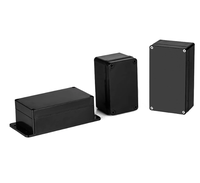 Boîtier de Raccordement Électronique Étanche d'Extérieur pour Instrument, Boîte de Jonction en Plastique Noir pour Projets