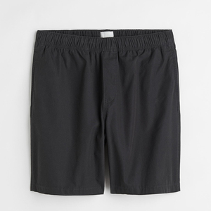 Pantalones cortos de gimnasio para hombre, 100% algodón, cintura ajustable y cordones, patrón sólido, ecológico - Product Image 6