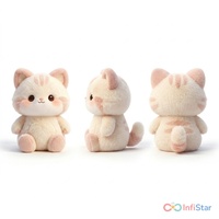 Peluche chaton moelleux au design original, super douce, adorable, personnalisable, fabricant OEM ODM de peluches