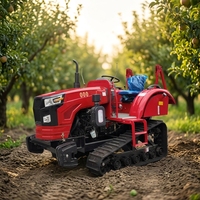 Traktor Amfibi Mesin Pertanian Termurah 60hp 80hp 100hp Mini Crawler Tractor untuk Dijual