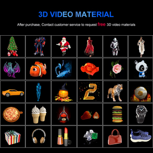 30cm <span class=keywords><strong>mini</strong></span> máy tính để bàn trong suốt bảo vệ Bìa Holographic 3D LED Fan hiển thị trong nhà 3D Hologram chiếu với LED fan - Product Image 4