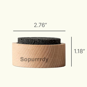 Difusor de Aromaterapia de Piedra Volcánica Negra con Logotipo Personalizado, Difusor Pasivo de Piedra de Lava para Plantas Aromáticas, Set en Caja para Aceites Esenciales - Product Image 2