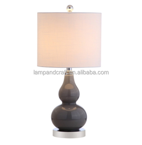 Lampe de table de studio avec abat-jour gris/bleu/transparent/rouge/blanc/jaune pour la décoration intérieure, chambre à coucher, hall d'hôtel, chambre d'hôtel - Product Image 2