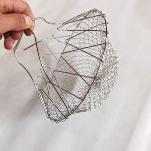 סל מטבח מתקפל סל סל רשת מסננת רשת כלי בישול למטבח - Product Image 3