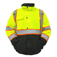 Prix d'usine en gros taille personnalisée logo veste de sécurité durable Oxford et doublure en polaire chaude veste de sécurité hautement réfléchissante