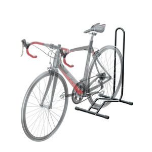 <span class=keywords><strong>Portabici</strong></span> a L da Pavimento in Acciaio Inossidabile Resistente per 3 Biciclette, Design Salvaspazio Anti-Caduta che Previene il Ribaltamento - Product Image 2