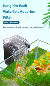 กรองแขวนตู้ปลาพลาสติกทรงสี่เหลี่ยมขนาดเล็ก HOB Power <span class=keywords><strong>Filter</strong></span> สำหรับตู้ปลาไร้ขอบ 90 GPH สำหรับตู้ปลาขนาดไม่เกิน 60 ลิตร - Product Image 4