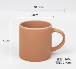 Modern Matte Finish <b>Ceramic</b> <b>Mugs</b>, 12oz Multi-color Coffee/Tea/Drinkware Cups, Bulk Wholesale for Home, Office & Cafe - Product Image 5