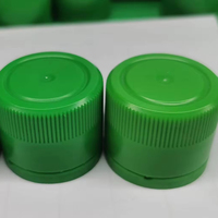 Bouchon à vis et verseur anti-effraction en plastique noir de 31.5mm pour bouteilles en verre d'olive