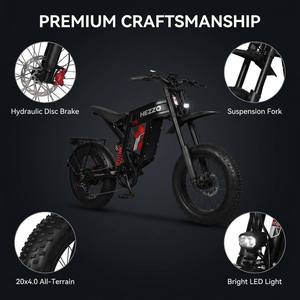 มอเตอร์ไซค์ไฟฟ้าวิบากทรง Surron <span class=keywords><strong>Hornet</strong></span> รุ่นออฟโรด 60V 3000W ยางใหญ่ ระยะทางไกล กันน้ำ IP65 สำหรับผู้ใหญ่ - Product Image 6