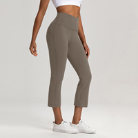 Pantalones de Yoga de Cintura Alta para Mujer, Pantalones de Fitness de 8 Pulgadas que Realzan la Figura y Adelgazan