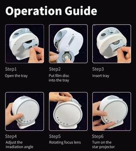 Veilleuse LED Galaxy Star Projector 8-HD Films avec BT Music Player White Noise Planetarium Projector Night Light - Product Image 4