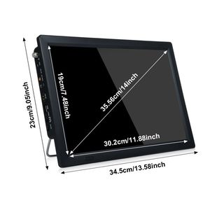 Lecteur de télévision à écran ATSC numérique portable de 14 pouces lecteur multimédia de télévision de voiture <span class=keywords><strong>avec</strong></span> télécommande pour <span class=keywords><strong>camping</strong></span>-<span class=keywords><strong>car</strong></span>, <span class=keywords><strong>camping</strong></span>, T - Product Image 2