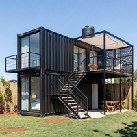 Rumah Kontainer Modifikasi High Cube 40ft, Hunian Mewah, Rumah Modular Prefabrikasi, Portabel, dan Terpisah dari Jaringan Listrik