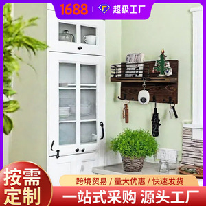 Wooden Entryway Key And Sunglasses <b>Shelf</b> 30X18Cm <b>Wall</b> <b>Mounted</b> Storage Rack With Hooks For Home Organization - Product Image 3
