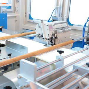 BF-SB2B tự động Nệm biên giới overlock Máy may trướ<span class=keywords><strong>c</strong></span> và sau đôi đầu nệm vải serging máy may - Product Image 3