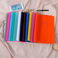 Couverture de cahier d'exercices en PVC résistant à l'eau, style épais, personnalisable en A4, A5, A6, avec couleur personnalisée pour l'école