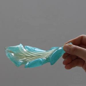 ביקססואן זכוכית מעופפת זרמה עלי מלאכה עלה צלחת תכשיטים מחזיק טבעת קטצ 'all קערה גלאם-אורגני - Product Image 1