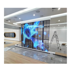 High Definition LED Screen Curtain <b>Wall</b> Transparent TV <b>Display</b> Glass Window P3.91 Full-color P3.9-7.81 Transparent Led Screen P3 - Product Image 1